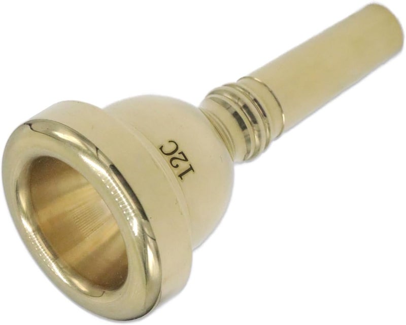Cheerock 12C Trombone Mouthpiece, Gold Plated Small Shank Mouthpiece, Euphonium Mouthpiece with Superior Sound, Excellent for Baritone and Trombone Instrument Accessories - Image 1